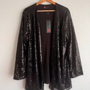 Black Sequin Duster